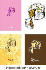 cover for menu - right size A4 - A3... handmade sketch based.