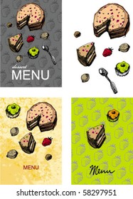 cover for menu - right size A4 - A3... handmade sketch based.