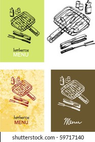 cover for menu - right size A4 - A3... handmade sketch based.