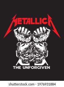 cover metallica - vector ilustration