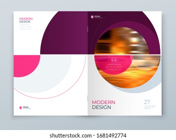 Cover with minimal blue geometric design. Modern abstract background for Brochure, Placard, Report, Poster, Flyer, Banner etc. Eps10 vector template.