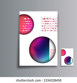 Cover minimal design. Abstract gradient background for the banner, flyer, poster, brochure or other printing products. Vector illustration.