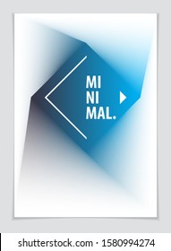 Cover with minimal design. Web, commerce or events vector graphic design template. Vector geometric shapes used in modern design. Minimalistic brochure design. 