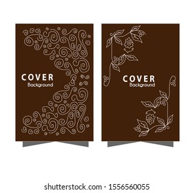 Cover with a minimalist design. Batik and Love background for your design. made with hand scratches. Can be used for banners, posters, ID cards and others. EPS 10 vector.