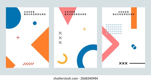 Cover with a minimalist design. Cool geometric background for your design. Applicable to Banners, Plaques, Posters, Pamphlets, etc.
