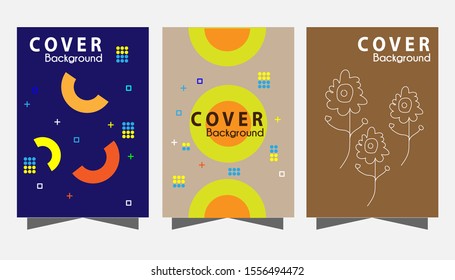 Cover with a minimalist design. geometry background for your design. Can be used for banners, posters, ID cards and others. EPS 10 vector.