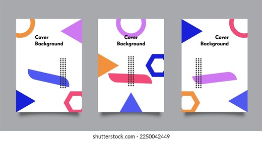 Cubierta con un diseño minimalista. Fondo geométrico simple y fresco para la cubierta. Válido para carteles, plaquetas, pósters, folletos, etc. Vector Eps10