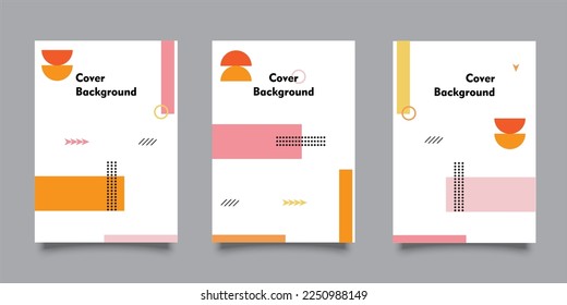 Cover mit minimalistischem Design. Einfach und kühl geometrischer Hintergrund für Ihre Abdeckung. Gültig für Banner, Plaques, Poster, Faltblätter usw. Vektorgrafik Eps10