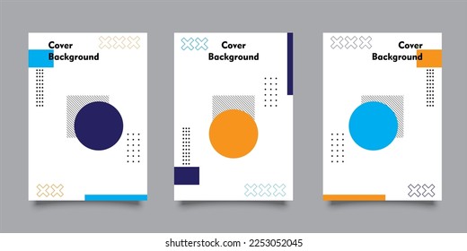 Cubierta con un diseño minimalista. Fondo geométrico simple y fresco para la cubierta. Válido para carteles, plaquetas, pósters, folletos, etc. Vector Eps10