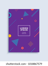 Cover modern abstract design template. Minimal geometric shapes composition for flyer, banner, brochure and poster. Eps10 vector illustration.