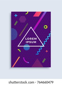 Bedecken Sie moderne abstrakte Design-Vorlage. Minimale geometrische Formgebung für Flyer, Banner, Broschüren und Plakate. Eps10 Vektorgrafik.