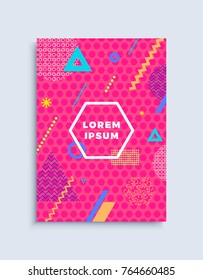 Cover modern abstract design template. Minimal geometric shapes composition for flyer, banner, brochure and poster. Eps10 vector illustration.