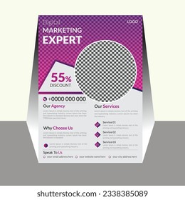 cover modern layout, annual report, poster, flyer in A4 with colorful triangles.