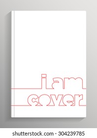 I am cover, modern minimalistic linear cover