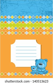 cover notebook with a bear