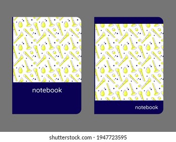 Cubierta para cuaderno, cuaderno de bocetos, planificador, diario con pinceles de maquillaje