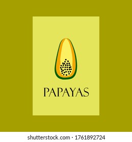cover for notepad. Print for fabric and pillows. papaya doodle style wall poster