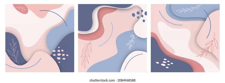 Cover organic forms background eco-friendly page templates natural colors universal abstract layouts for notebooks. Modern universal artistic templates for backgrounds.