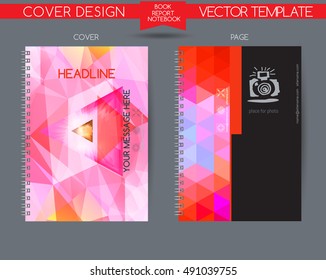 Cover and page of the annual report.