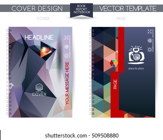 Cover and page of the annual report