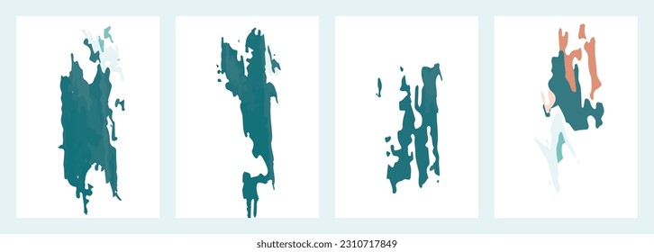 Cover page design. Abstract background set. Vector template. Good for presentations, banners, social networks.
