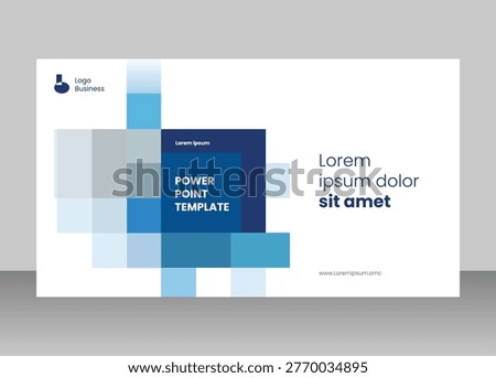 cover page design for annual report or power point presentation business sectors-001