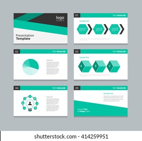 cover and page  design for presentation slide background template with info gaphic charts elements design