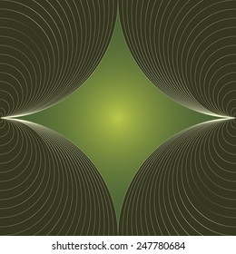 Cover page design in shades of green with space for text