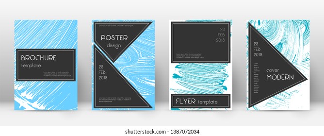 Cover page design template. Black brochure layout. Beautiful trendy abstract cover page. Pink and blue grunge texture background. Authentic poster.