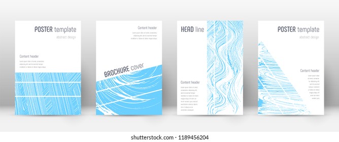 Cover page design template. Geometric brochure layout. Breathtaking trendy abstract cover page. Pink and blue grunge texture background. Cute poster.
