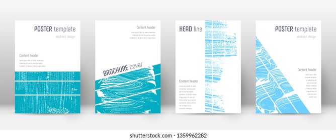 Cover page design template. Geometric brochure layout. Bold trendy abstract cover page. Pink and blue grunge texture background. Divine poster.