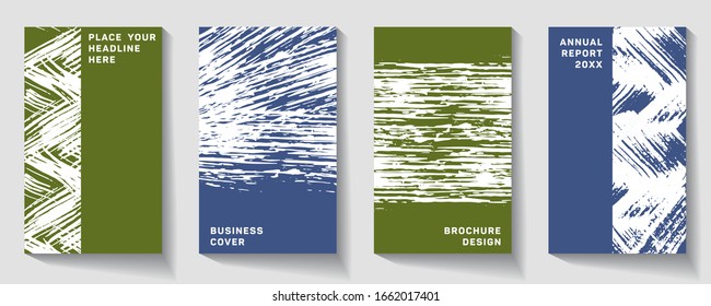 Cover page design template.  Minimal brochure layout.  Abstract Brochure design. Simple pattern. Flyer promotion.  Presentation cover. 