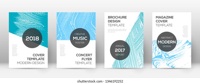 Cover page design template. Modern brochure layout. Cool trendy abstract cover page. Pink and blue grunge texture background. Valuable poster.