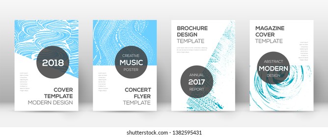 Cover page design template. Modern brochure layout. Cool trendy abstract cover page. Pink and blue grunge texture background. Authentic poster.