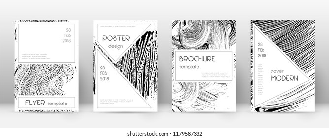 Cover page design template. Stylish brochure layout. Charming trendy abstract cover page. Soap invert grunge texture background. Overwhelming poster.