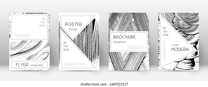 Cover page design template. Stylish brochure layout. Charming trendy abstract cover page. Soap invert grunge texture background. Positive poster.