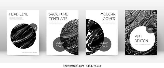 Cover page design template. Trendy brochure layout. Classic trendy abstract cover page. Black grunge texture background. Alive poster.