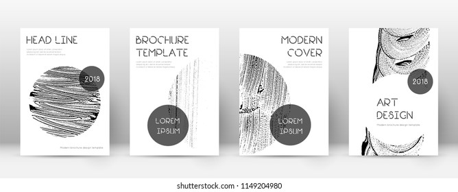 Cover page design template. Trendy brochure layout. Classic trendy abstract cover page. Soap invert grunge texture background. Stylish poster.