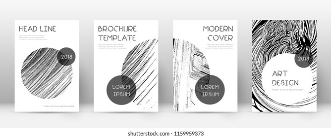 Cover page design template. Trendy brochure layout. Classic trendy abstract cover page. Soap invert grunge texture background. Vibrant poster.