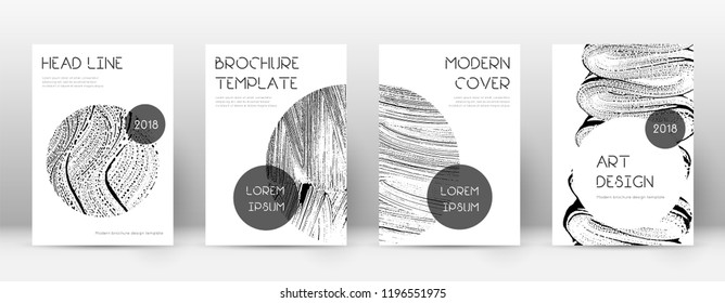 Cover page design template. Trendy brochure layout. Classy trendy abstract cover page. Soap invert grunge texture background. Actual poster.