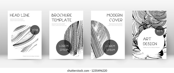 Cover page design template. Trendy brochure layout. Classic trendy abstract cover page. Soap invert grunge texture background. Worthy poster.