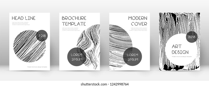 Cover page design template. Trendy brochure layout. Classic trendy abstract cover page. Soap invert grunge texture background. Terrific poster.