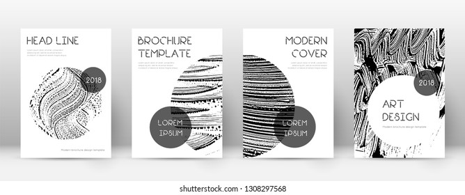 Cover page design template. Trendy brochure layout. Classic trendy abstract cover page. Soap invert grunge texture background. Superb poster.