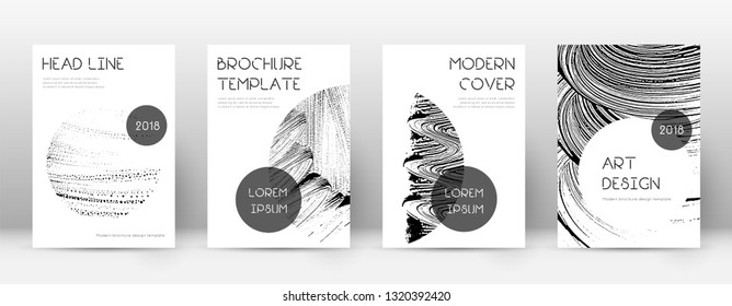 Cover page design template. Trendy brochure layout. Classic trendy abstract cover page. Soap invert grunge texture background. Unusual poster.