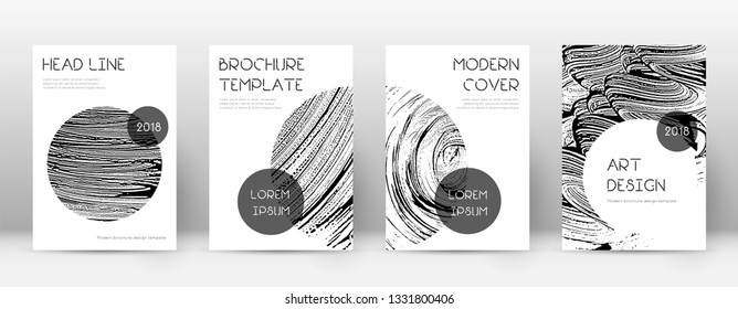 Cover page design template. Trendy brochure layout. Classic trendy abstract cover page. Soap invert grunge texture background. Unequaled poster.