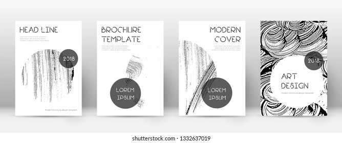 Cover page design template. Trendy brochure layout. Classy trendy abstract cover page. Soap invert grunge texture background. Authentic poster.