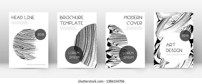 Cover page design template. Trendy brochure layout. Classy trendy abstract cover page. Soap invert grunge texture background. Admirable poster.