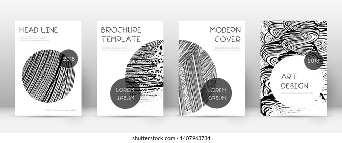 Cover page design template. Trendy brochure layout. Classic trendy abstract cover page. Soap invert grunge texture background. Surprising poster.