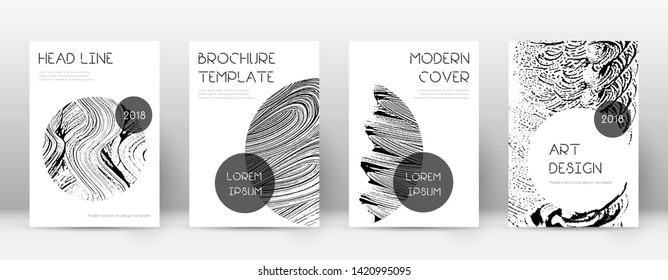 Cover page design template. Trendy brochure layout. Classic trendy abstract cover page. Soap invert grunge texture background. Stunning poster.