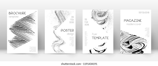 Cover page design template. Triangle brochure layout. Awesome trendy abstract cover page. Soap invert grunge texture background. Beautiful poster.